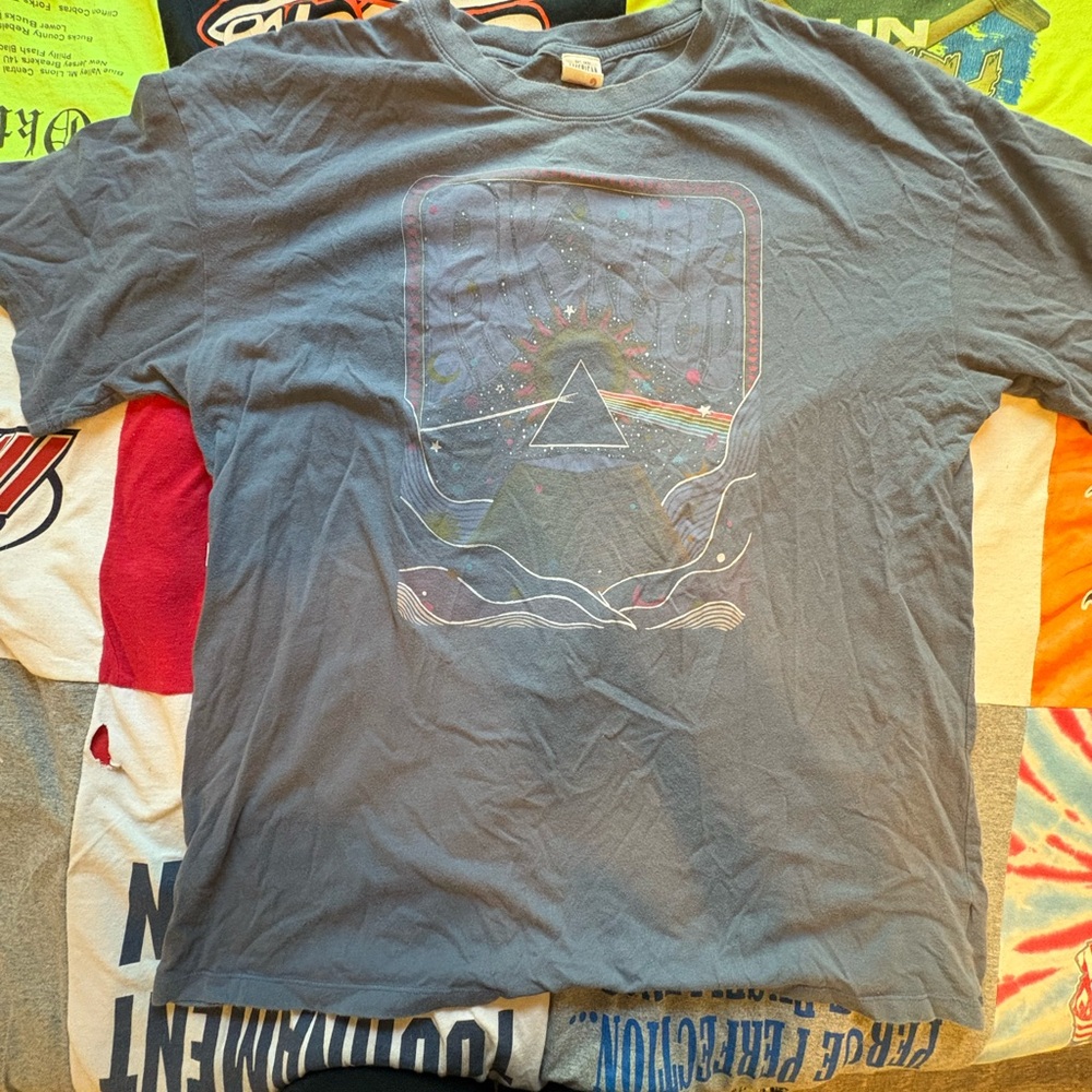 American Eagle Outfitters Pink Floyd Blue Graphic Tee